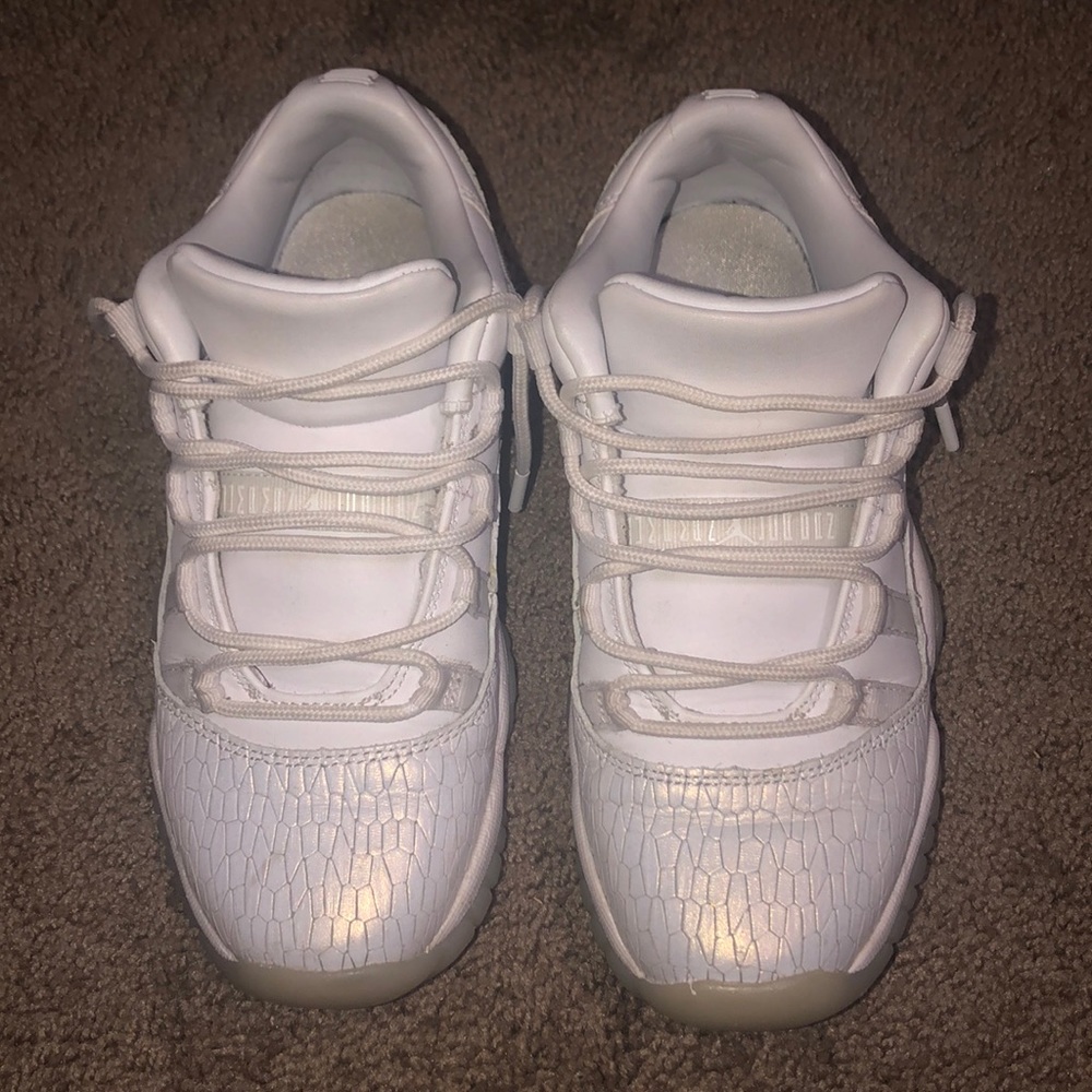 All white Retro 11s